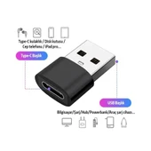 Usb To Type-C Dişi Çevirici Dönüştürücü Adaptör thumbnail 2