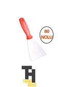 Spatula Paslanmaz Çelik 80 No'lu Plastik Saplı Çok Amaçlı thumbnail 2