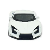 Çek Bırak Metal Arabalar 13 cm - SR2210- Beyaz thumbnail 6