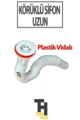 Körüklü Sifon Uzun Plastik Vidalı - 1