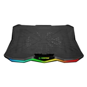 <![CDATA[Rampage AD-RC8 SHOWY Siyah 180mm Fan 15''-17'' RGB Işıklı Notebook Soğutucu Stand]]> thumbnail 3