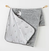 Erkek Bebek Battaniye Blanket 90x85 Welsoft Keep Smiling AC26033 thumbnail 1