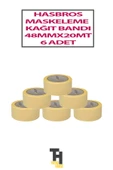 KAĞIT MASKELEME BANTI 48 MM 20 METRE 6 ADET - 1