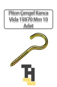 Piton Çengel Kanca Vida 20X70 Mm 10 Adet - 1