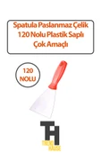 Spatula Paslanmaz Çelik 120 No'lu Plastik Saplı Çok Amaçlı - 1