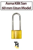 Asma Kilit Sarı 60 mm Uzun Model - 1