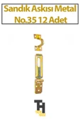 Sandık Askısı Metal No.35 12 Adet - 1