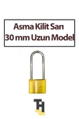 Asma Kilit Sarı 30 mm Uzun Model - 1