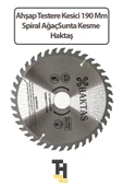 Ahşap Testere Kesici 190 Mm Spiral Ağaç Sunta Kesme Haktaş - 1