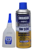 SWANSON Works Mdf Kit Profesyonel Hızlı Yapıştırıcı Seti 400 100 ml - Ahşap, Sunta, Kauçuk, Plastik - 1