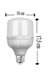 Osram 27w (152W) Jumbo Torch Led Ampul Beyaz - Büyük Boy Pazar Lamba 6500k 17,5 Cm thumbnail 2