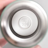 Dekorasyaa - Yeşil - Paslanmaz Çelik 3 Bardaklı Termos 500 ml - Çanta Hediyeli - 12 Saat Sıcak Soğuk - 5