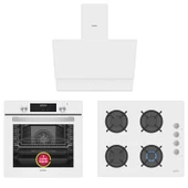 Simfer 9 Fonksiyon QS Dijital Beyaz Ankastre Set (8209 Fırın + 3507 Ocak + 8704 Davlumbaz) thumbnail 1