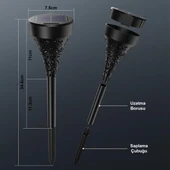 Greentech Güneş Enerjili Bahçe / Çim Aydınlatma 6 Adet / GT-SL17N thumbnail 6