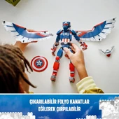 LEGO  Marvel 76296  Yeni Kaptan Amerika Yapım Figürü thumbnail 6