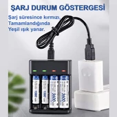 Greentech Pil Şarj Cihazı (Dört Yuvalı) - 1.2V Ni-Mh / Ni-Cd Aa / Aaa / GT-BC07 thumbnail 5