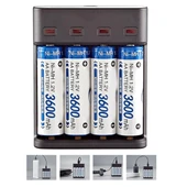 Greentech Pil Şarj Cihazı (Dört Yuvalı) - 1.2V Ni-Mh / Ni-Cd Aa / Aaa / GT-BC07 thumbnail 4