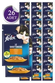 Felix Tavuklu Yetişkin Kedi Konservesi Pouch 26X85 gr - 1