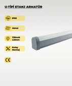 72W U Tipi Etanj Armatür 6500K Beyaz Işık - IP65 thumbnail 1