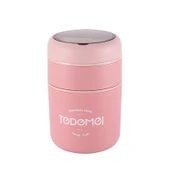 Dekorasyaa 2 Katlı Lunch Box - Pembe - Paslanmaz Çelik - Kaşıklı - Yemek Taşıma Kabı - 710ml thumbnail 4