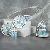 Aryıldız Castello 6 Kişilik Türk Kahve Fincan Takımı 90 ml thumbnail 4