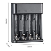 Greentech Pil Şarj Cihazı (Dört Yuvalı) - 1.2V Ni-Mh / Ni-Cd Aa / Aaa / GT-BC07 thumbnail 7