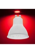 Osaka Light Osaka 7w Gu10 Led Çanak Ampul Kırmızı Renk 5'li Paket - 1