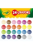 24 Colourful Crayons- Amerikan-Nontoxic- 24 Renk Mum Boya Seti thumbnail 6