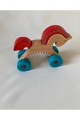 Ahşap Oyuncak At, Doğal Ahşap Çocuk Oyuncağı, Oyuncak At - 2