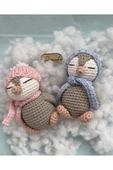 Amigurumi Mini Sevimli Penguen Kardeşler Organik El Örgüsü Oyuncak - 1