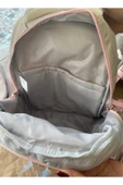Kawaii Kore Tarzı Aksesuarlı Ve Ergonomik Okul Sırt Çantası Siyah-Bej-Gri| Beslenme, Kalemlik Set - 12