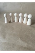 6'lı Ahşap Peg Bebek Seti - 3