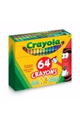 64 Colourful Crayons- Amerikan-Nontoxic- 64 Renk Mum Boya Seti- Kalemtıraşlı thumbnail 1