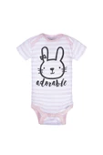 Baby Girl- Kısa Kollu Kız Bebek Onesies Bodysuit Zıbın Seti- 8'li Paket thumbnail 5