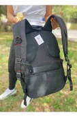 Ergonomik Çok Gözlü Siyah Laptop Sırt Çantası | Orta Boy Su Geçirmez Okul ve Günlük Çanta - 2