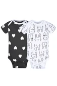 Baby Girl- Kısa Kollu Kız Bebek Onesies Bodysuit Zıbın Seti- 8'li Paket thumbnail 4