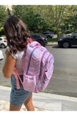 Kız Çocuk İlköğretim Çantası Ultra Hafif Ortopedik Sırt Okul Çantası  (Pembe-Lila-Mor) - 7