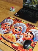 SGE TEKNOLOJİ 55X45 CM 3 ŞEF MAKARNA KAYDIRMAZ TABAN SPEED YÜZEY OYUNCU MOUSE PAD GAMİNG PAD - 3