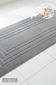 Alora Antrasit Büyük Ayak Havlusu - 60x130 Cm , 690GR %100 Pamuk, Spa Ve Otel Banyo Paspası - 1