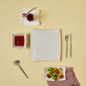 Karaca Forever Bone New Perfect White 26 Parça 6 Kişilik Kahvaltı Takımı thumbnail 2