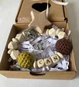 Yeni Doğan Hediyelik, İsme özel organik emzik zinciri, unısex bebek - 1