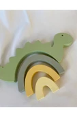 Ahşap Yeşil Dinazor Puzzle Oyuncak, Ahşap Oyuncak Dinazor - 2