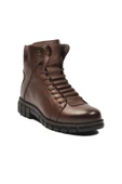Ayakmod Kahve Deri Kürkü Soğuğa Dirençli Kaymaz Erkek Bot 2K8518 M - 3