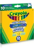 10 Ultra Clean Washable Markers- Amerikan-nontoxic- 10 Yıkanabilir Kalın Uçlu Keçeli Boya Kalemi thumbnail 2