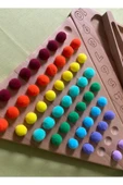 Eğitici Oyuncak Montessori Ahşap Sayı ve Renk Eşleştirme Oyunu - 2