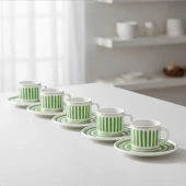 Güral Porselen Mental 12 Parça Kahve Fincan Takımı 559 - 4