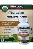 Kirkland Signature Organic Multivitamin 80 Tablets thumbnail 3