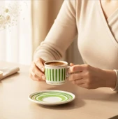 Güral Porselen Mental 12 Parça Kahve Fincan Takımı 559 - 5