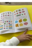 Çizgili Stickerli Kraft Kapak Defter Pembe 18,5*26 50 Yp. Kapağını Sen Tasarla - 1