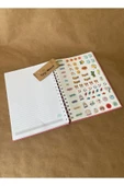 17x24 cm Stickerlı Süresiz Planlama Defteri – Sert Kapaklı Haftalık Günlük Ajanda, Organizer - 4